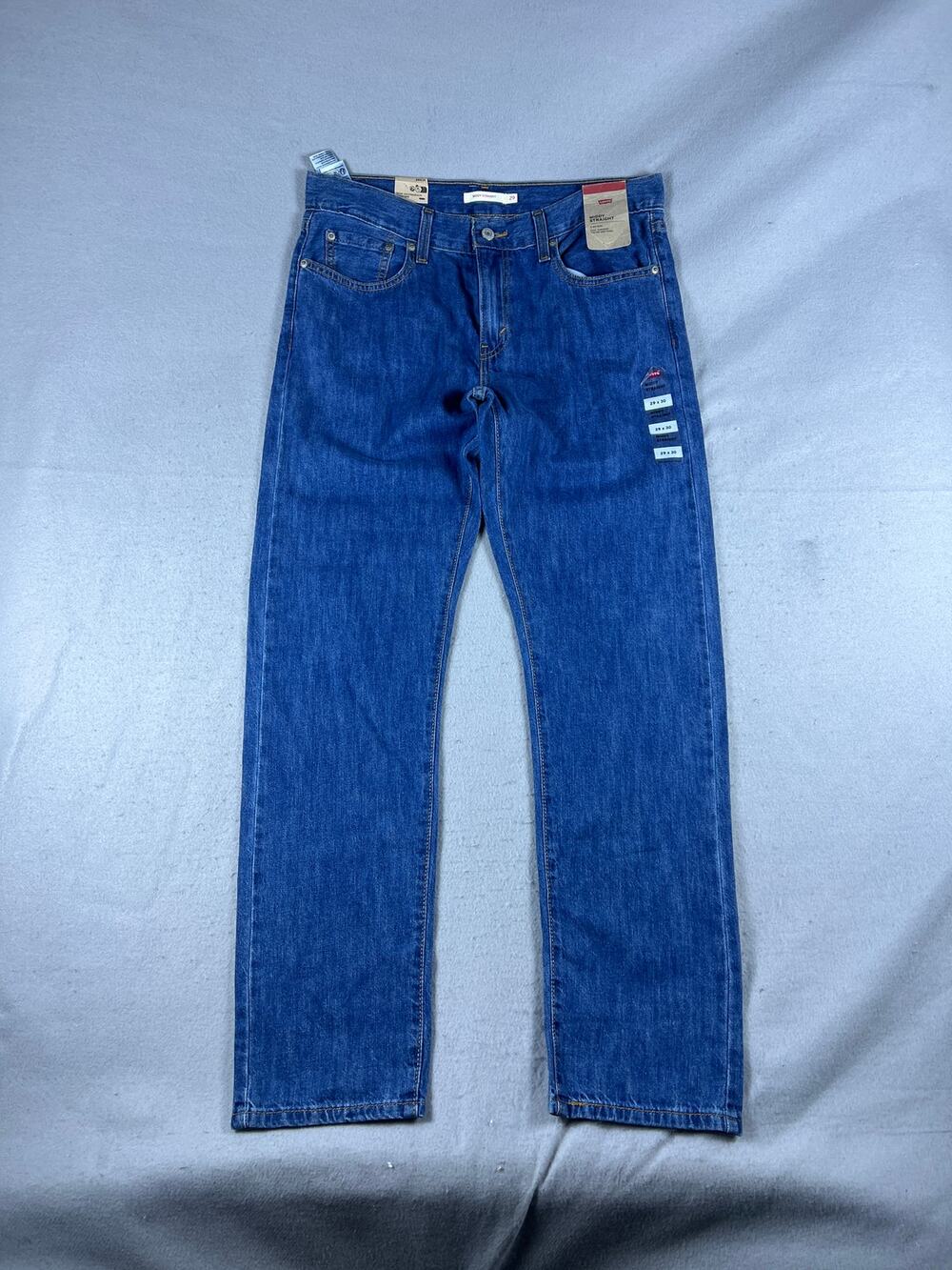 Levi's Middy Straight Jeans Womens 29x30 Blue Medium Wash Denim Classic NWT